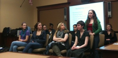Pelham High School newspaper staff teaches Colonial Times editors about production