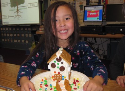 Gingerbread houses favorite project of year for Kindergartners (from June print newspaper)