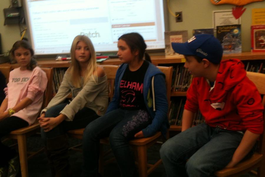 From left, Claudia Dodge, Lindsay McNamara, Kristina Roksvold and Daniel Bernstein all served as editors last year.