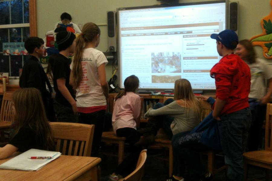 Last year's editors read the story naming them Colonial School’s 2011-2012 Outstanding Journalists.