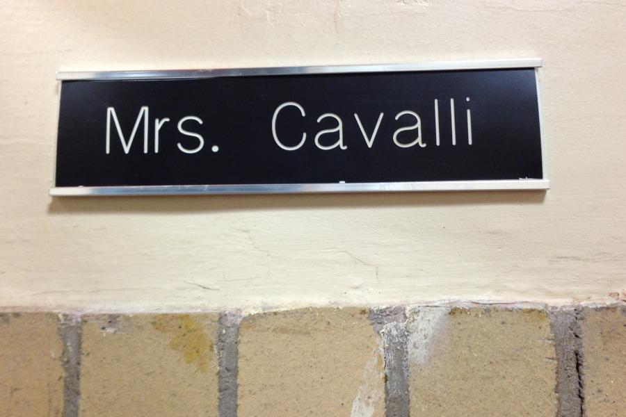 Four teacher nameplates changed rooms this year. Mrs. Cavalli's moved from a second grade to a fourth grade classroom.