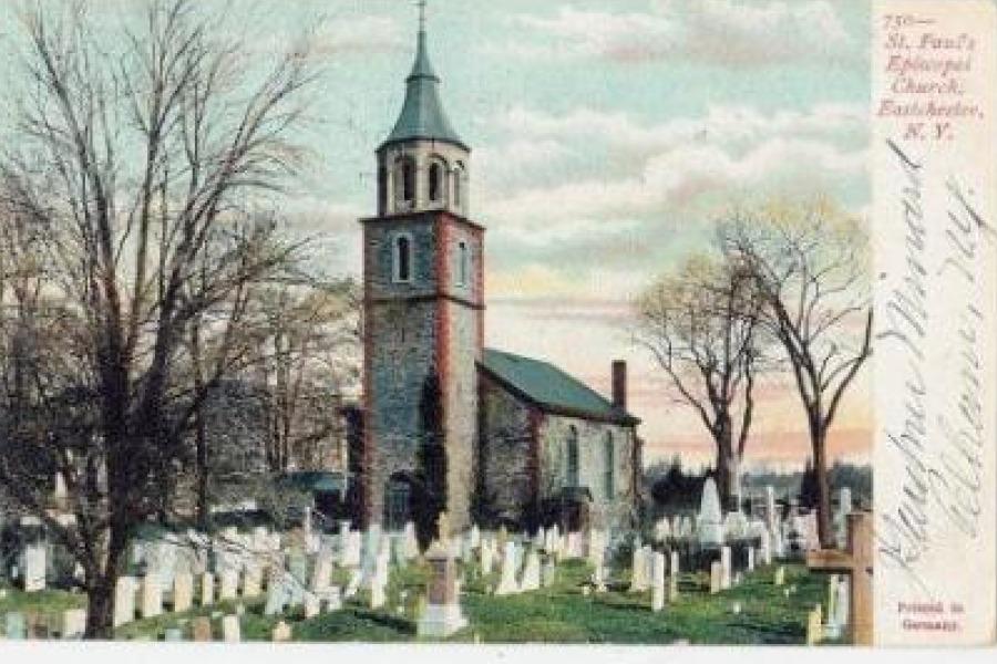 A 1907 postcard of Saint Pauls Church.