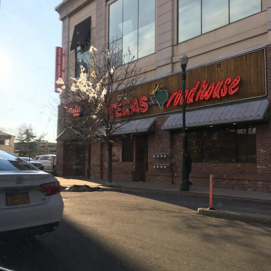 Plastic bags flapped in a tree in front of a New Rochelle restaurant.