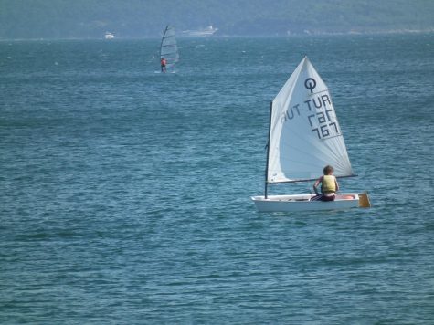 File photo of an optimist sailing dinghy from 2010.