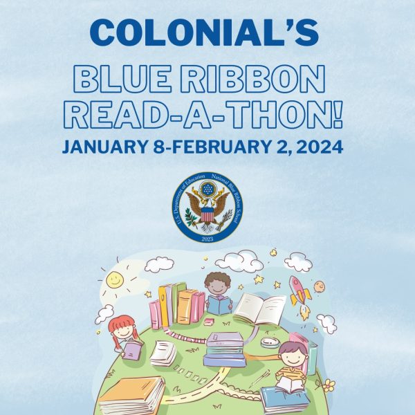 Colonials Blue Ribbon Read-A-Thon!