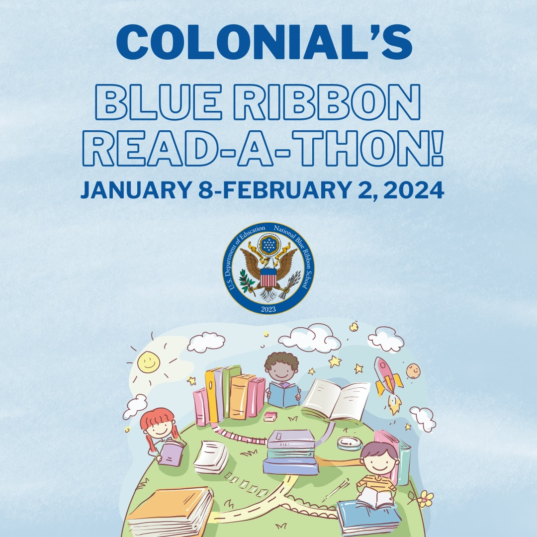 Colonial's Blue Ribbon Read-A-Thon!
